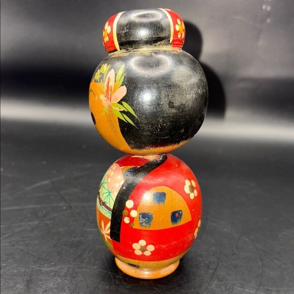 Colorful Wooden Kokeshi Doll - Picture 2 of 6